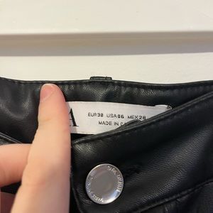 Zara leather pants